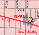 Map of New Palestine Area